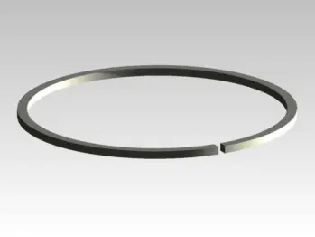 One-piece piston ring designed for custom sealing applications in high-performance systems